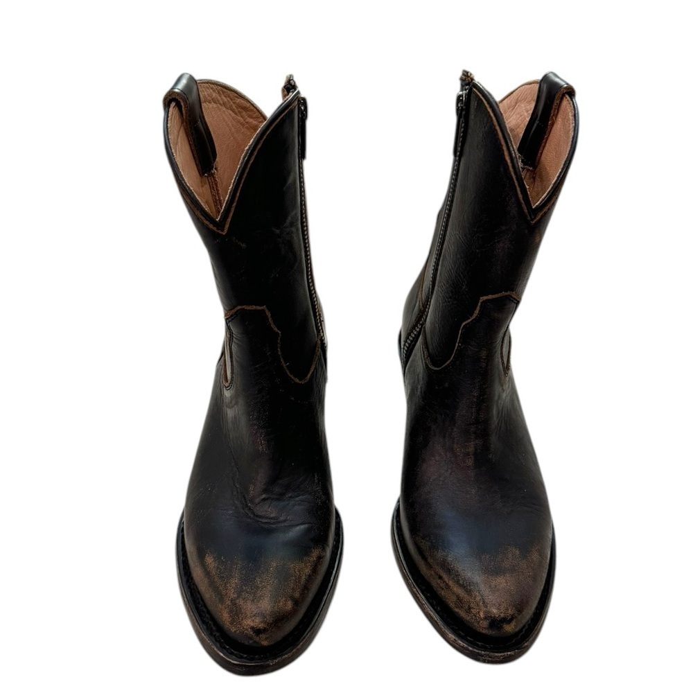 Mezcalero Distressed Cowboy Booties US Size 7